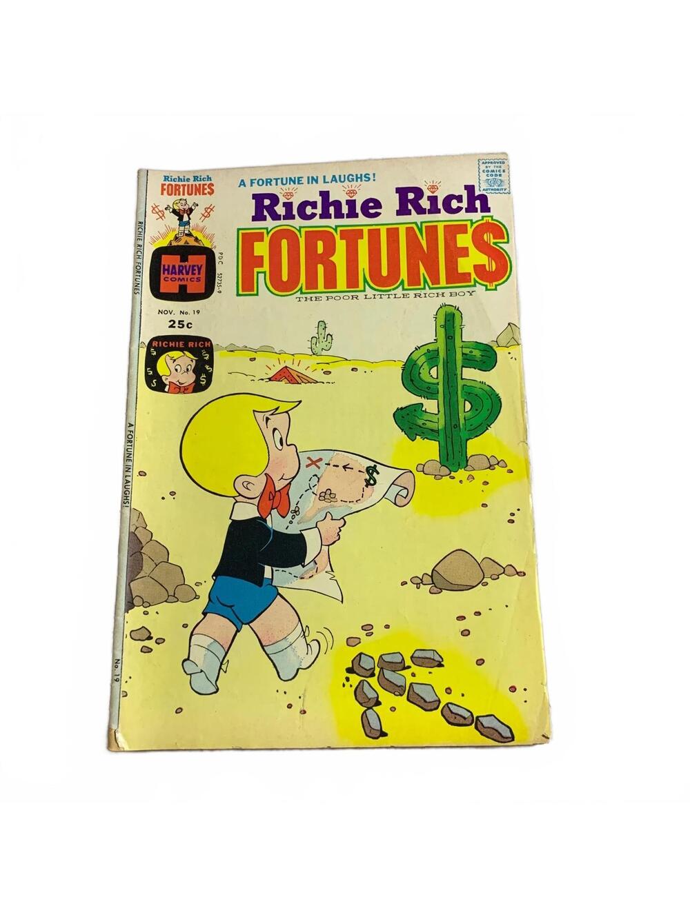 Richie Rich Fortunes #19 Harvey Comics Vintage Single Issue Comic Book